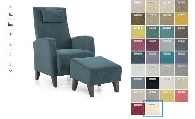 A chair and ottoman with different colors

AI-generated content may be incorrect.